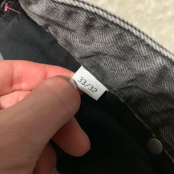 Gant Rugger New Haven Stick Boy Mens Gray Jeans Size 33x32 Straight Pants - Picture 2 of 8